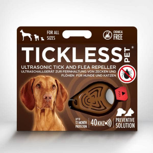 TICKLESS PET BROWN ultraskaņas ērču atbaidīšanas ierīce dzīvniekiem